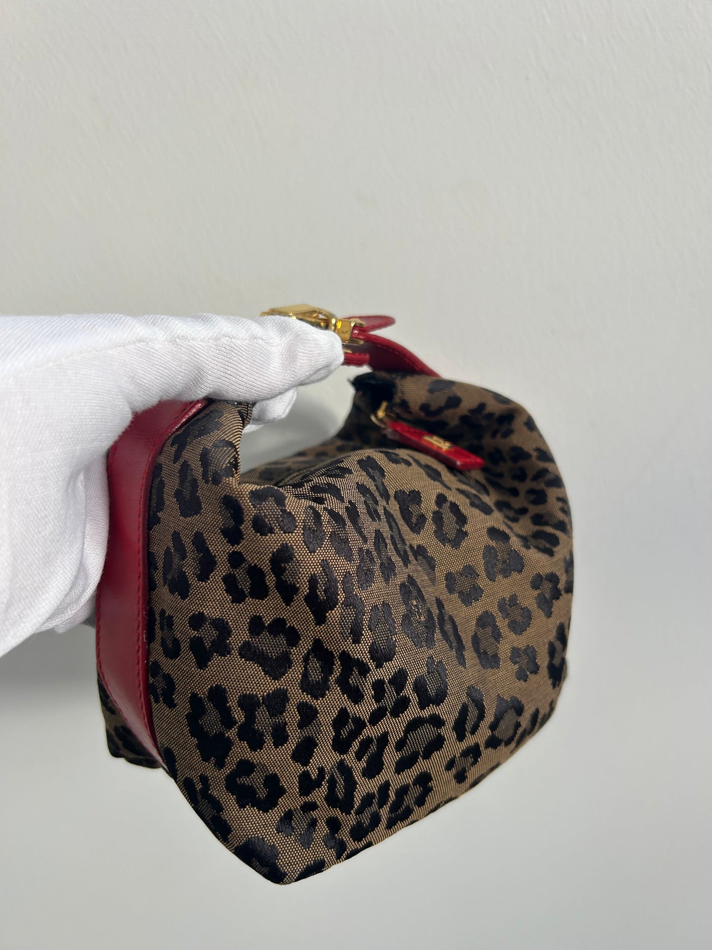 Fendi Mini Zucca Pouch- Animal Print