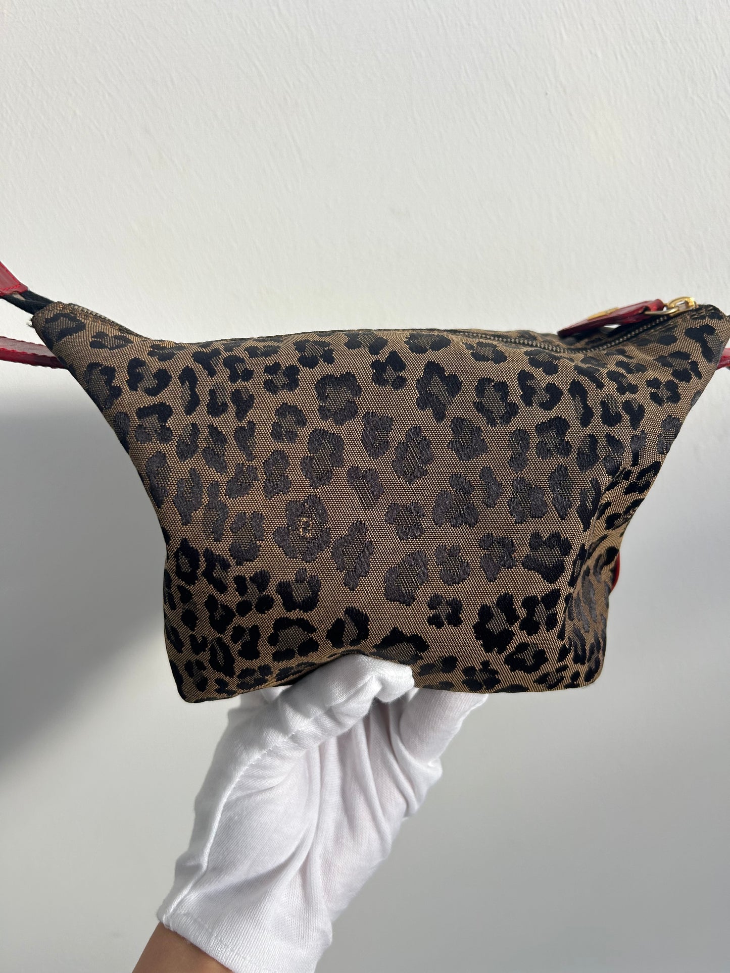 Fendi Mini Zucca Pouch- Animal Print